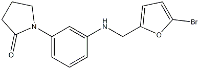 1-(3-{[(5-bromofuran-2-yl)methyl]amino}phenyl)pyrrolidin-2-one|