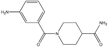 1-(3-aminobenzoyl)piperidine-4-carboxamide Structure