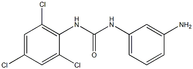 1-(3-aminophenyl)-3-(2,4,6-trichlorophenyl)urea 结构式