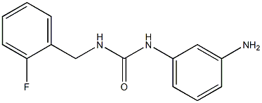 1-(3-aminophenyl)-3-[(2-fluorophenyl)methyl]urea 化学構造式