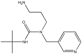 1-(3-aminopropyl)-3-tert-butyl-1-(pyridin-3-ylmethyl)urea 化学構造式