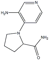 1-(3-aminopyridin-4-yl)pyrrolidine-2-carboxamide Struktur