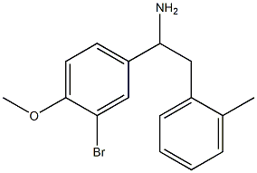 1-(3-bromo-4-methoxyphenyl)-2-(2-methylphenyl)ethan-1-amine Structure