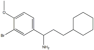 1-(3-bromo-4-methoxyphenyl)-3-cyclohexylpropan-1-amine