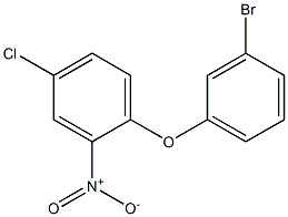 1-(3-bromophenoxy)-4-chloro-2-nitrobenzene Struktur