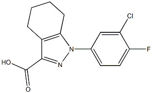 1-(3-chloro-4-fluorophenyl)-4,5,6,7-tetrahydro-1H-indazole-3-carboxylic acid|