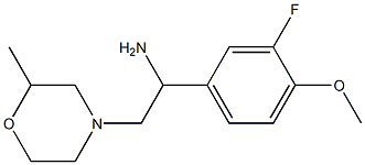  1-(3-fluoro-4-methoxyphenyl)-2-(2-methylmorpholin-4-yl)ethan-1-amine