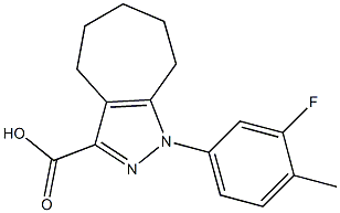 1-(3-fluoro-4-methylphenyl)-1,4,5,6,7,8-hexahydrocyclohepta[c]pyrazole-3-carboxylic acid