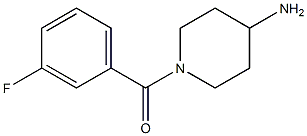 1-(3-fluorobenzoyl)piperidin-4-amine 结构式