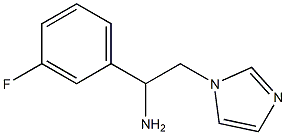 1-(3-fluorophenyl)-2-(1H-imidazol-1-yl)ethan-1-amine,,结构式