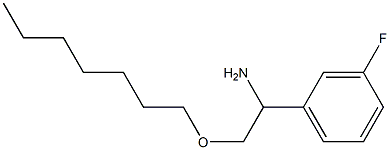 1-(3-fluorophenyl)-2-(heptyloxy)ethan-1-amine,,结构式