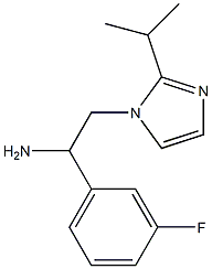 1-(3-fluorophenyl)-2-[2-(propan-2-yl)-1H-imidazol-1-yl]ethan-1-amine Struktur