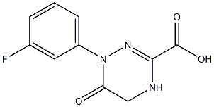 1-(3-fluorophenyl)-6-oxo-1,4,5,6-tetrahydro-1,2,4-triazine-3-carboxylic acid Structure