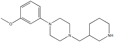 1-(3-methoxyphenyl)-4-(piperidin-3-ylmethyl)piperazine Structure