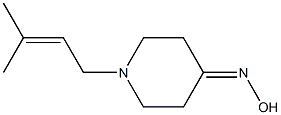 1-(3-methylbut-2-enyl)piperidin-4-one oxime|