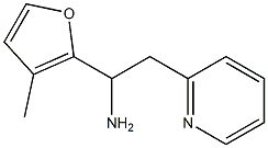 1-(3-methylfuran-2-yl)-2-(pyridin-2-yl)ethan-1-amine Structure