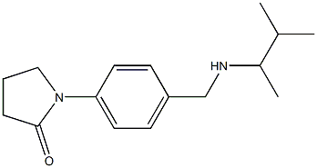 1-(4-{[(3-methylbutan-2-yl)amino]methyl}phenyl)pyrrolidin-2-one Structure