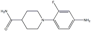 1-(4-amino-2-fluorophenyl)piperidine-4-carboxamide Struktur