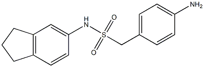 1-(4-aminophenyl)-N-(2,3-dihydro-1H-inden-5-yl)methanesulfonamide,,结构式