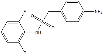 1-(4-aminophenyl)-N-(2,6-difluorophenyl)methanesulfonamide 化学構造式