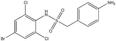 1-(4-aminophenyl)-N-(4-bromo-2,6-dichlorophenyl)methanesulfonamide Structure