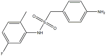 1-(4-aminophenyl)-N-(5-fluoro-2-methylphenyl)methanesulfonamide Struktur