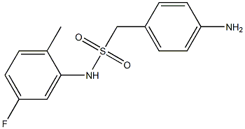 1-(4-aminophenyl)-N-(5-fluoro-2-methylphenyl)methanesulfonamide 结构式