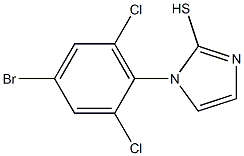 1-(4-bromo-2,6-dichlorophenyl)-1H-imidazole-2-thiol Structure