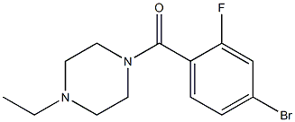 1-(4-bromo-2-fluorobenzoyl)-4-ethylpiperazine,,结构式