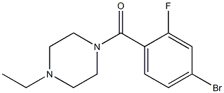 1-(4-bromo-2-fluorobenzoyl)-4-ethylpiperazine 化学構造式