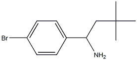 1-(4-bromophenyl)-3,3-dimethylbutan-1-amine Structure