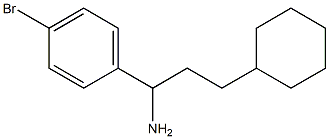 1-(4-bromophenyl)-3-cyclohexylpropan-1-amine Structure