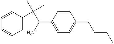 1-(4-butylphenyl)-2-methyl-2-phenylpropan-1-amine 结构式