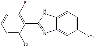 2-(2-chloro-6-fluorophenyl)-1H-1,3-benzodiazol-5-amine Struktur