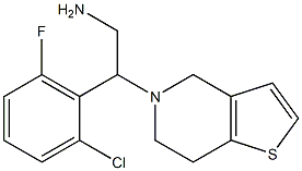 2-(2-chloro-6-fluorophenyl)-2-{4H,5H,6H,7H-thieno[3,2-c]pyridin-5-yl}ethan-1-amine|