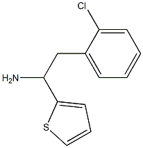 2-(2-chlorophenyl)-1-(thiophen-2-yl)ethan-1-amine Struktur