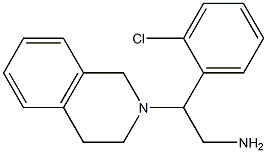 2-(2-chlorophenyl)-2-(3,4-dihydroisoquinolin-2(1H)-yl)ethanamine,,结构式