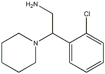 2-(2-chlorophenyl)-2-piperidin-1-ylethanamine,,结构式