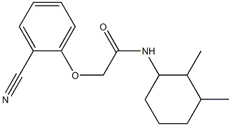 2-(2-cyanophenoxy)-N-(2,3-dimethylcyclohexyl)acetamide|