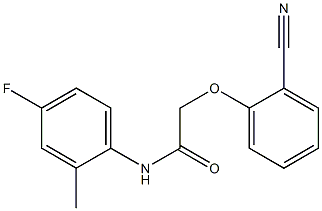 2-(2-cyanophenoxy)-N-(4-fluoro-2-methylphenyl)acetamide Struktur