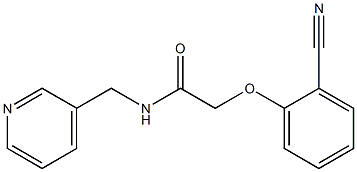 2-(2-cyanophenoxy)-N-(pyridin-3-ylmethyl)acetamide,,结构式