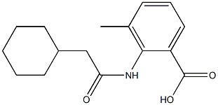 2-(2-cyclohexylacetamido)-3-methylbenzoic acid