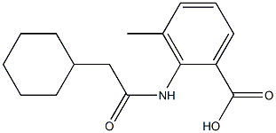  2-(2-cyclohexylacetamido)-3-methylbenzoic acid