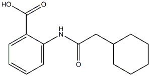 2-(2-cyclohexylacetamido)benzoic acid Structure