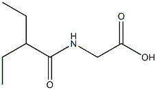 2-(2-ethylbutanamido)acetic acid Structure