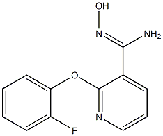 2-(2-fluorophenoxy)-N'-hydroxypyridine-3-carboximidamide Struktur