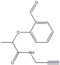 2-(2-formylphenoxy)-N-(prop-2-yn-1-yl)propanamide,,结构式