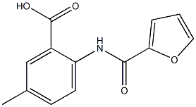 2-(2-furoylamino)-5-methylbenzoic acid,,结构式