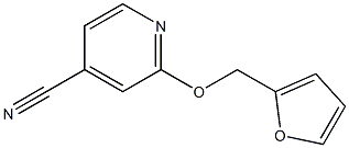2-(2-furylmethoxy)isonicotinonitrile Struktur