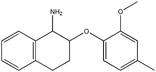2-(2-methoxy-4-methylphenoxy)-1,2,3,4-tetrahydronaphthalen-1-amine Structure